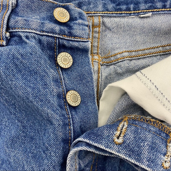 🔹sold🔹John Galt Button Fly Denim Cutoff Shorts - Picture 4 of 8